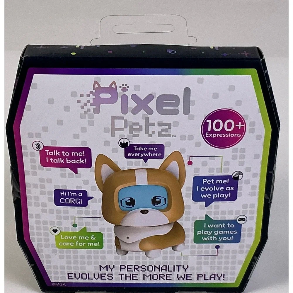 Pixel Petz Corgi Interactive Toy Pet 100 Expressions Talking Pet Kids Toy